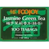 Foojoy Chinese Jasmine Green Tea - 100 Tea Bags (7.0 Oz