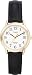 Timex Women's Easy Reader T2H341 Black Leather Quartz Watch with White Dial