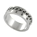 Steel Roman Numeral Chain Band