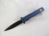 Spring Assisted Blue SWAT Special Weapons And Tactics Pocket Knife