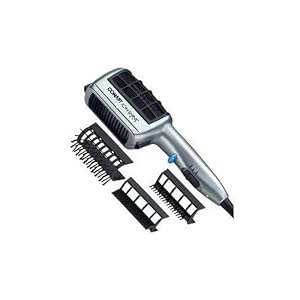 Conair Sd6is 1875 Watt Ion Shine Styler Hair Dryer with Three Attachments, Silver/black