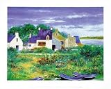 Village De Pecheurs by Melanie Durand - Fine Art Print / Poster - 11.75 x 9.50