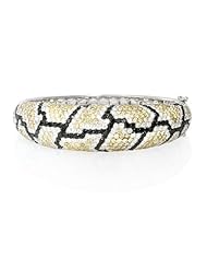 Diamond 18k White Gold Bangle Bracelet