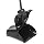 Rubbermaid FG253200 Lobby Pro Upright Dust Pan with Cover, Plastic, 12-4/5" Width, Black