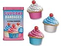 Cupcake Adhesive Bandages in Tin Box with Free Toy Inside