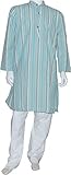 Mens Clothing Kurta Pajama Long Sleeve Cotton Dress India Fashion Size M (gkp527)