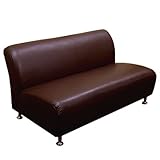 モーム アームレスソファー2P(1200サイズ)ブラウン色