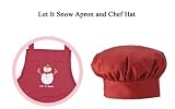 Let it Snow Apron + Hat - Red