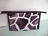 Purple Giraffe BAG Make up Bag Purse Make up Pouch Case