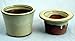 Self Watering Glazed Ceramic Pot - Beige - 6 3/8