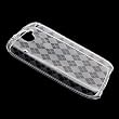 HTC Google Nexus One Crystal Silicone Gel Skin Case Transparent Check Pattern Design