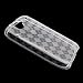 HTC Google Nexus One Crystal Silicone Gel Skin Case Transparent Check Pattern Design