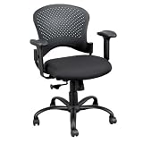 Black Perforated Back Task Chair by Eurotech Seating Black