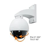 Zmodo CM-T1001BG Weatherproof Pan 0 Degree-60 Degree and Tilt 0 Degree-90 Degree Camera