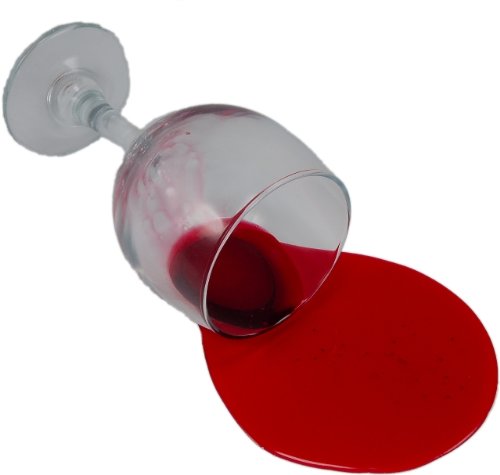 RED WINE GLASS SPILT DRINK Fake Drink