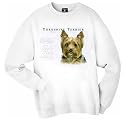 Yorkshire Terrier Yorkie Human Trainer Adult Sweatshirt