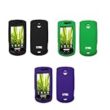 EMPIRE 3 Pack of Silicone Skin Cover Cases (Black, Neon Green, Purple) for  ....