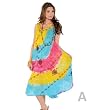 Beautiful Colorful Embroidered Print Gauze Swing Dress in O/S [ Fits XL-3X ] in 10 Magnificent Prints! Click to see more prints