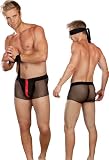 Men's Sheer Fishnet Briefs Set