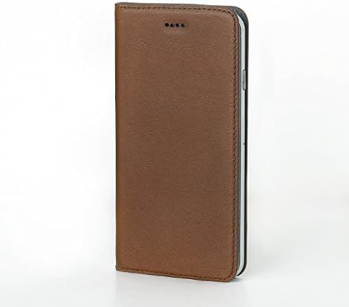 Maximus iPhone 6/ 6S Case, Natural Leather Wallet Microsuction Case, Tan Leather