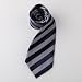 Black Stripes Woven Poly Tie Gift Box Set Necktie for marriage Wise Tie Set W1077
