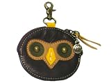 Owl Coin Purse Charm, Chocolate