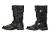 Justice Women's Smooth Black Buckle Rider Boots