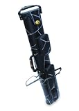 2X4 Hard Pool Cue Stick Case Black White W Stand 2 x 4