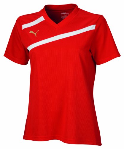 PUMA Damen Esito Shirt, puma red-white, L, 701003 01 Preisvergleich