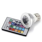 HDE® Remote Controlled 16 Color Led Spotlight Bulb