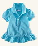 Ralph Lauren Baby Girl Ruffled Polo Shirt Vibrant Yellow 12 months