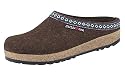 Haflinger Women's Classic Grizzly Bavarian Trim Clog,Chocolate,36 EU (US Women's 5 M)
