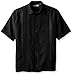 Cubavera Men's Big and Tall Short Sleeve Textured Ombre Woven Shirt