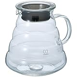 Hario V60 Range Coffee Server, 800ml, Clear