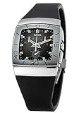 Rado Sintra Tennis Mens' Chronograph Watch Ceramic Black Dial on Black Rubber Strap R13600039