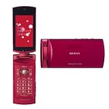 新品 BRAVIA Phone U1 レッド 携帯電話 白ロム au ロッククリア済