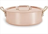 World Cuisine 45309-28 Copper Rondeau Pot 5.5 Qts.