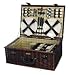 Outdoor Living : Picnic & Beyond Terazzo Willow Picnic Set with Service for Six