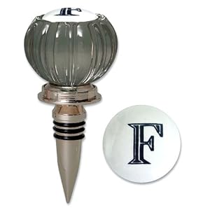 Door Knob Monogram Wine Stopper F by