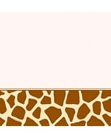 Creative Converting Animal Print Giraffe Plastic Table Cover, Rectangle 54 x 108"