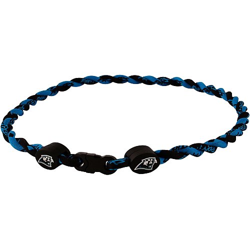 Eagles Wings Carolina Panthers Titanium Twist Necklace