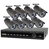 Q-See QT426-841-5 16-Channel DVR Security System with 500GB Hard Drive and 8 High-resolution Cameras
