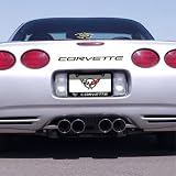 Corvette C5 Rear Bumper 1/16 inch Black Letters Insert