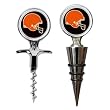 Cleveland Browns Cork Screw and Wine Bottle Topper Set NFL Football