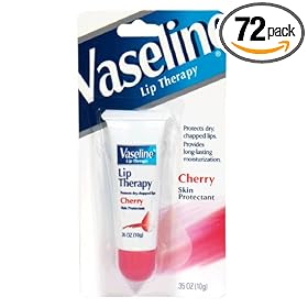 Vaseline Lip Therapy, Cherry, .35-Ounce Tubes (Case Pack of 72)