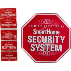 GE 45400 SmartHome Security Yardstake with Window Stickers