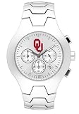 Oklahoma Sooners NCAA Men's Hall of Fame Watch with Stainless Steel Bracelet
