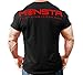 Monsta Clothing Co. Men's MonstaMan-SuperHero (M-TEE-238) T-shirt Large Black/RD