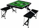 NFL Baltimore Ravens Football Field Design Portable Folding Table/Seats, Black