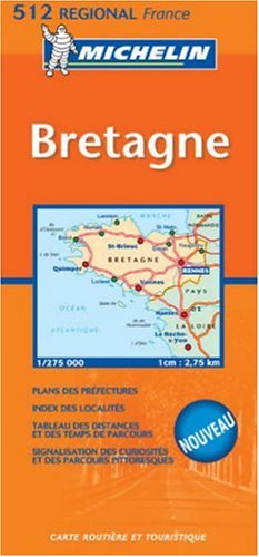 Michelin Bretagne, France (Michelin Maps) (Multilingual Edition)
